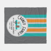 Couverture Polaire Profitez de la vie ensemble Retro Camper (Devant (Horizontal))