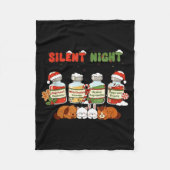 Couverture Polaire Profol Silent Night Funny Vet Tech Christmas  (Devant)