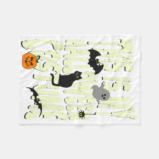 Couverture Polaire Programmateur principal Funny Halloween Party (Devant (Horizontal))