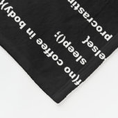 Couverture Polaire Programmeur de codage Java Javascript Procrastinat (Coin)