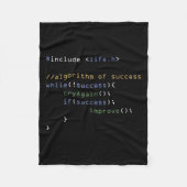 Couverture Polaire Programmeurs Informatique Mème Coding Humour (Devant)