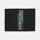 Couverture Polaire Progress Not Perfection _ Motivation Insration  (Devant (Horizontal))