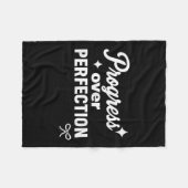 Couverture Polaire Progress Over Perfection Motivational Christian Se (Devant (Horizontal))