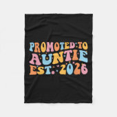 Couverture Polaire Promoted To Auntie 2026 Future Soon To Be New Aunt (Devant)