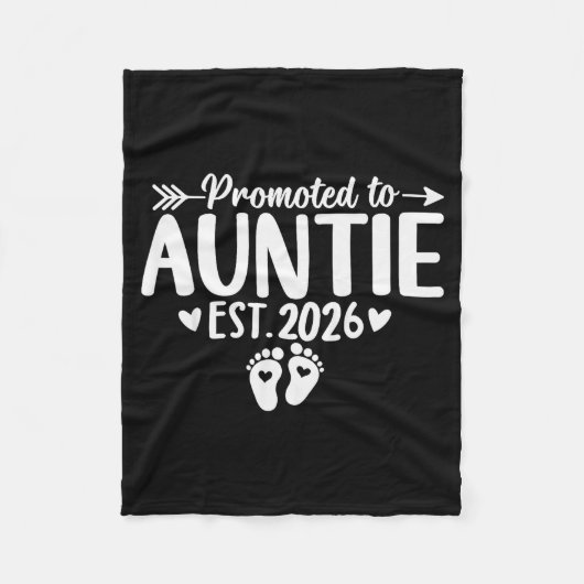 Couverture Polaire Promoted To Auntie Est 2026 Soon To Be New Aunt Ba (Devant)