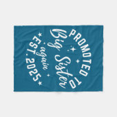 Couverture Polaire Promoted To Big Sister Again 2025 Pregnancy Announ (Devant (Horizontal))