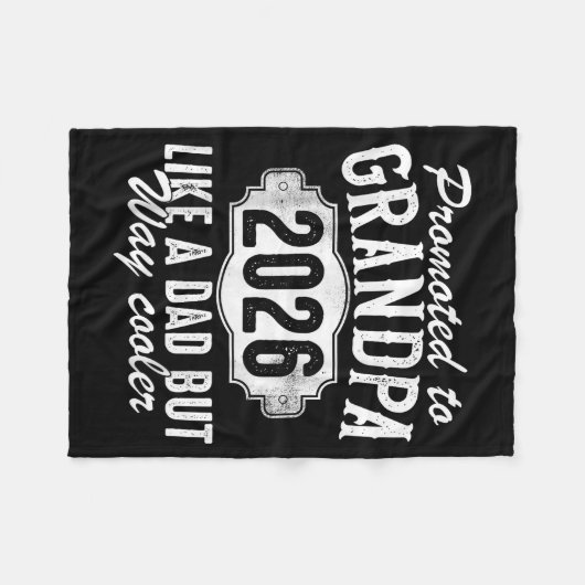 Couverture Polaire Promoted To Grandpa Est 2026 Soon To Be New Granda (Devant (Horizontal))