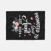 Couverture Polaire Promoted To Great Aunt Est 2024 Soon To Be Aunt Fl (Devant (Horizontal))
