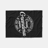 Couverture Polaire Promoted To Great Grandma Again 2025 Pregnancy Bab (Devant (Horizontal))