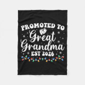 Couverture Polaire Promoted To Great Grandma Est 2026 First Time New  (Devant)
