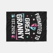 Couverture Polaire Promoted To Great Granny Est 2026 Pregnancy Announ (Devant (Horizontal))