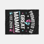 Couverture Polaire Promoted To Great Mamaw Est 2026 Pregnancy Announc (Devant (Horizontal))