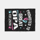 Couverture Polaire Promoted To Great Opa Est 2026 Pregnancy Announcem (Devant (Horizontal))