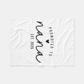 Couverture Polaire Promoted To Nana Est 2026 New Nana Mothers Day Wom (Devant (Horizontal))