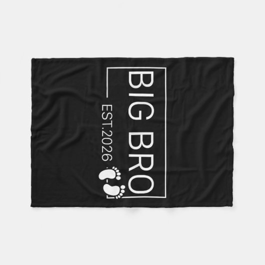 Couverture Polaire Promu À Big Bro Est 2026 Nouveau Frère Baby Anno (Devant (Horizontal))