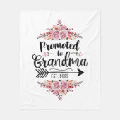 Couverture Polaire Promu À Grand-Mère 2025 Faire-part De Grossesse (Devant)