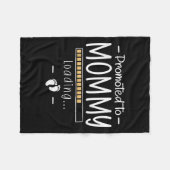 Couverture Polaire Promu À Maman - 1ère Grossesse de Bébé Révéler À F (Devant (Horizontal))