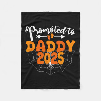 Couverture Polaire Promu À Papa 2025 Halloween Grossesse Announc