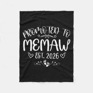 Couverture Polaire Promu memaw est 2026 première fois maman mère