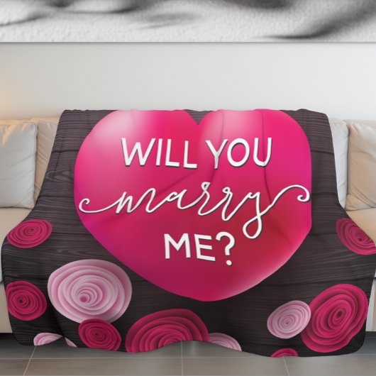 Couverture Polaire Proposition de mariage - Me marierez-vous ?