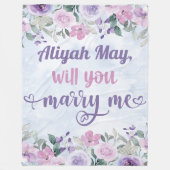 Couverture Polaire Proposition De Mariage - Voulez-Vous M'Épouser ? (Devant)