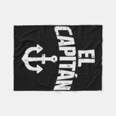 Couverture Polaire Propriétaire du bateau d'Ancre El Capitan Capitain (Devant (Horizontal))