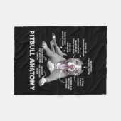 Couverture Polaire Propriétaire du chien de garde de Bulldog (Devant (Horizontal))