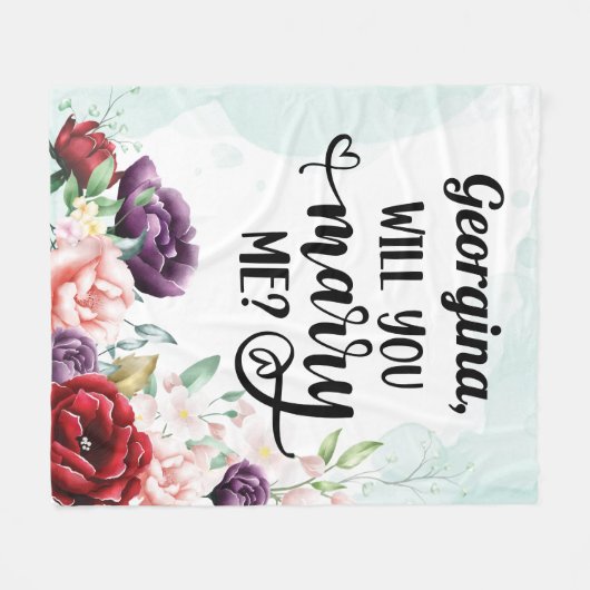 Couverture Polaire Props de proposition de mariage | Tu M'Épouses ? (Devant (Horizontal))