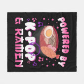 Couverture Polaire Propulsé par Kpop et Ramen Kpop Kawaii Anime Gift  (Devant (Horizontal))