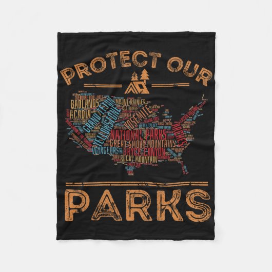 Couverture Polaire Protect Our Parks (Devant)