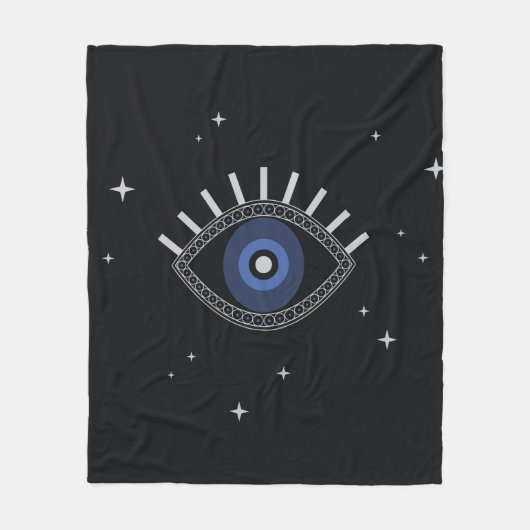 Couverture Polaire Protection des yeux bleus contre les mauvaises éne (Devant)