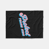 Couverture Polaire Protéger les enfants trans Lgbt Pride Queer (Devant (Horizontal))