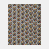 Couverture Polaire Protégez toujours vos noix - drôle d'écureuil ninj (Devant)