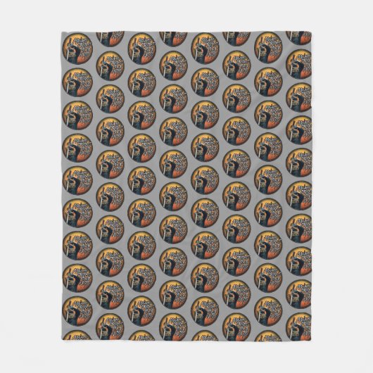 Couverture Polaire Protégez toujours vos noix - drôle d'écureuil ninj (Devant)