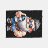 Couverture Polaire Protéine de Whey Gnome Papa Funny Bodybuilder Grap (Devant (Horizontal))