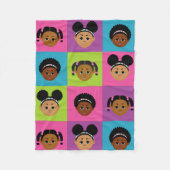 Couverture Polaire #Proud2BNaturalMe Blanches en polaire ! (Devant)