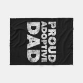 Couverture Polaire Proud Adoptive Dad - Adoption - Proud Father  (Devant (Horizontal))