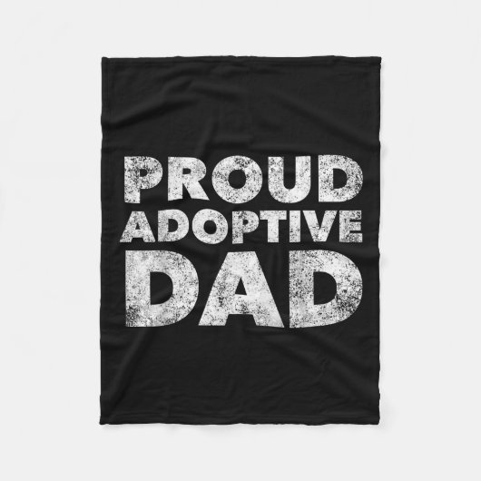 Couverture Polaire Proud Adoptive Dad - Adoption - Proud Father  (Devant)