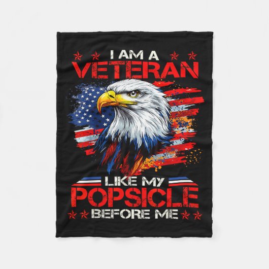 Couverture Polaire Proud I Am A Veteran Like My Psicle Before Me Vete (Devant)