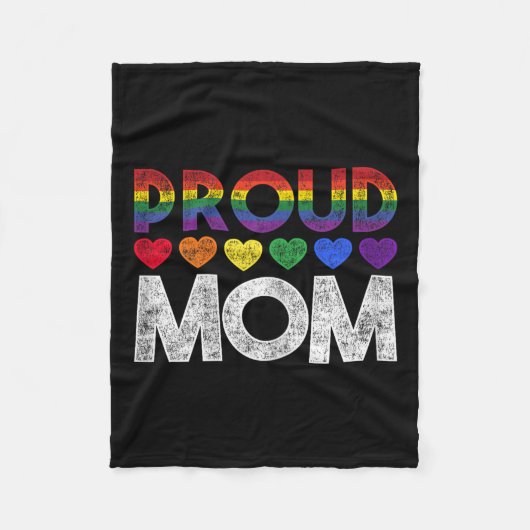 Couverture Polaire Proud Mom Lgbt  (Devant)