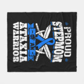 Couverture Polaire Proud Stepmom Of An Ataxia Warrior Awareness Ribbo (Devant (Horizontal))