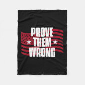 Couverture Polaire Prove Them Wrong Insrational Saying Motivational W (Devant)