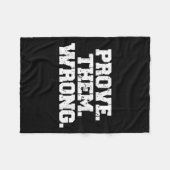 Couverture Polaire Prove Them Wrong Workout Training Motivation Logo  (Devant (Horizontal))