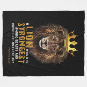 Couverture Polaire Proverbes 30:30 KJV Bible Citation (Devant (Horizontal))