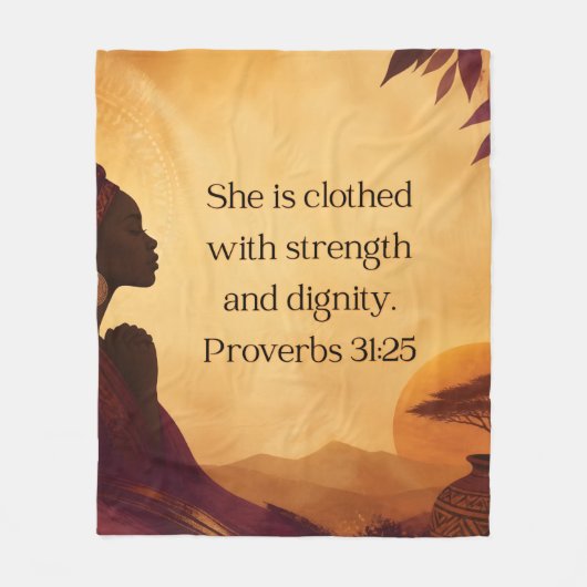 Couverture Polaire Proverbes 31:25 (Devant)