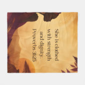 Couverture Polaire Proverbes 31:25 (Devant (Horizontal))
