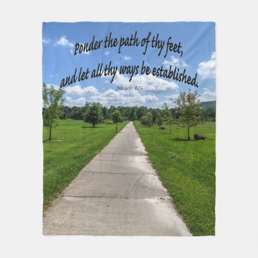 Couverture Polaire Proverbes 4:26 (Devant)