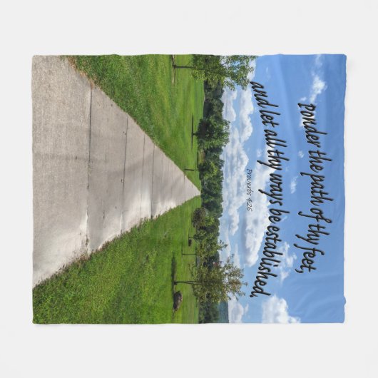 Couverture Polaire Proverbes 4:26 (Devant (Horizontal))