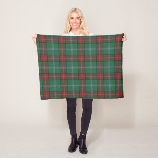 Couverture Polaire Province du Manitoba Tartan original (En situation)