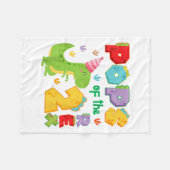 Couverture Polaire Ps Of The Two Rex 2nd Birthday Boy Dinosaur T-rex (Devant (Horizontal))